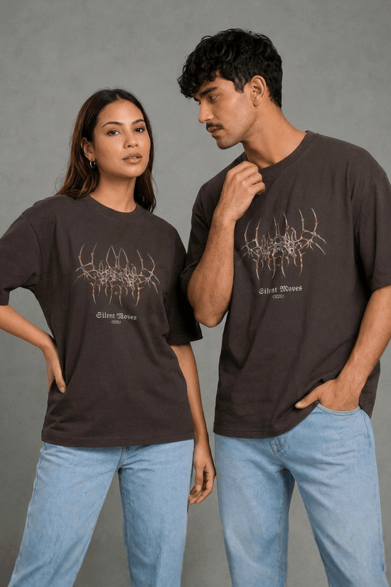 Unisex Printed Oversized  T-Shirt – Gothic
