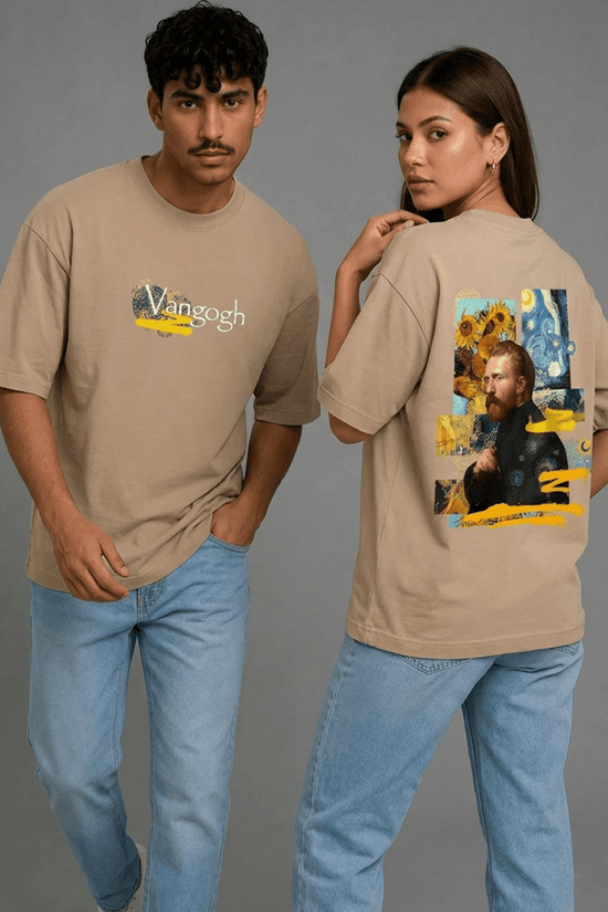 Unisex Printed Oversized  T-Shirt – Vangogh