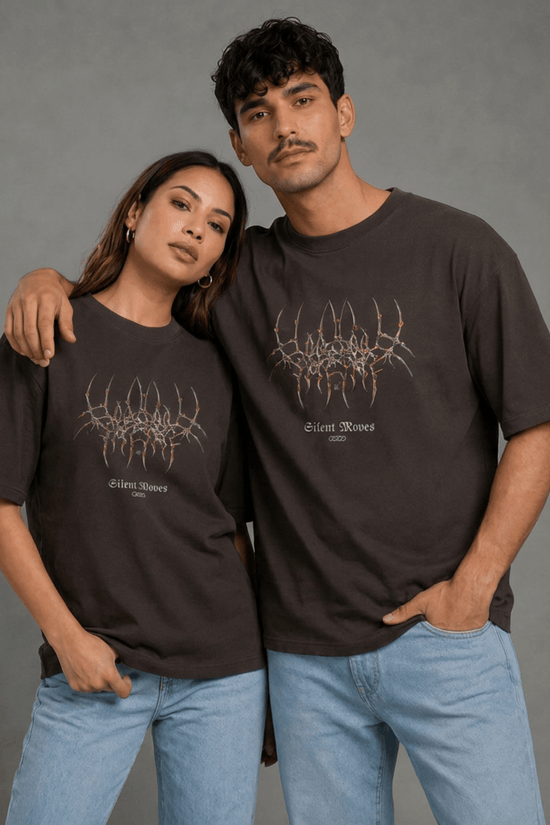 Unisex Printed Oversized  T-Shirt – Gothic