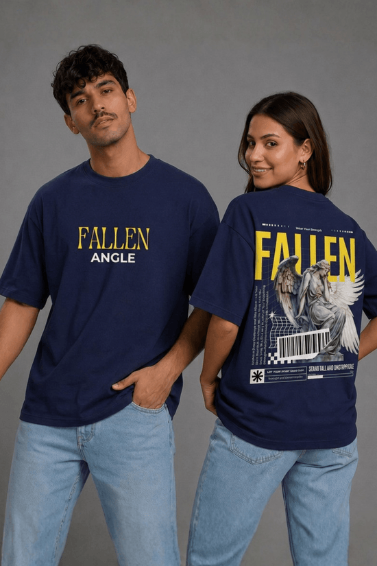 Unisex Oversized Graphic T-Shirt – Fallen Angel Edition