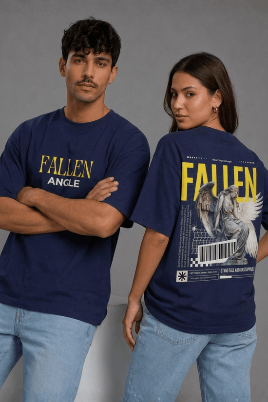 Unisex Oversized Graphic T-Shirt – Fallen Angel Edition