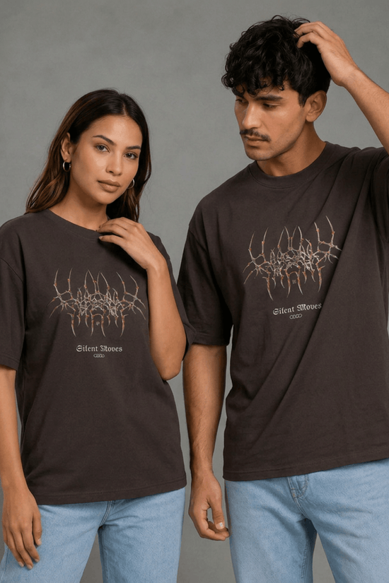 Unisex Printed Oversized  T-Shirt – Gothic