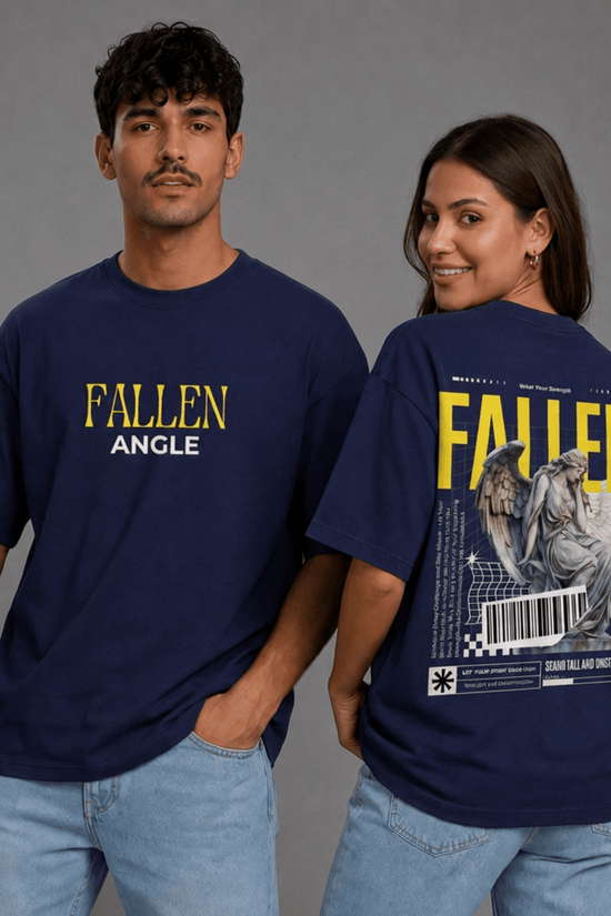 Unisex Oversized Graphic T-Shirt – Fallen Angel Edition