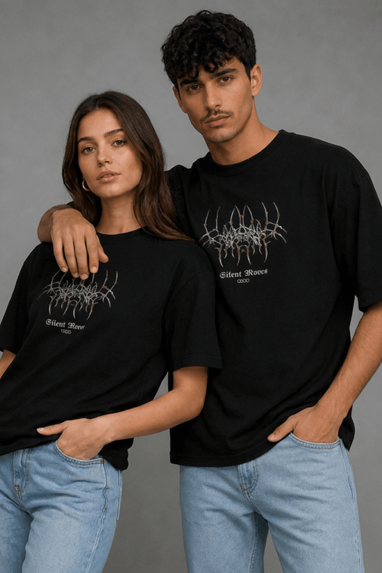 Unisex Printed Oversized  T-Shirt – Gothic