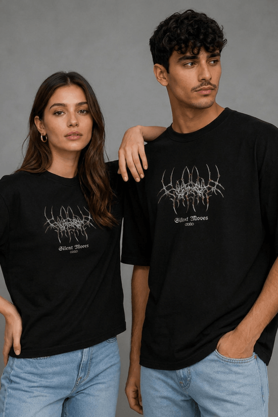 Unisex Printed Oversized  T-Shirt – Gothic