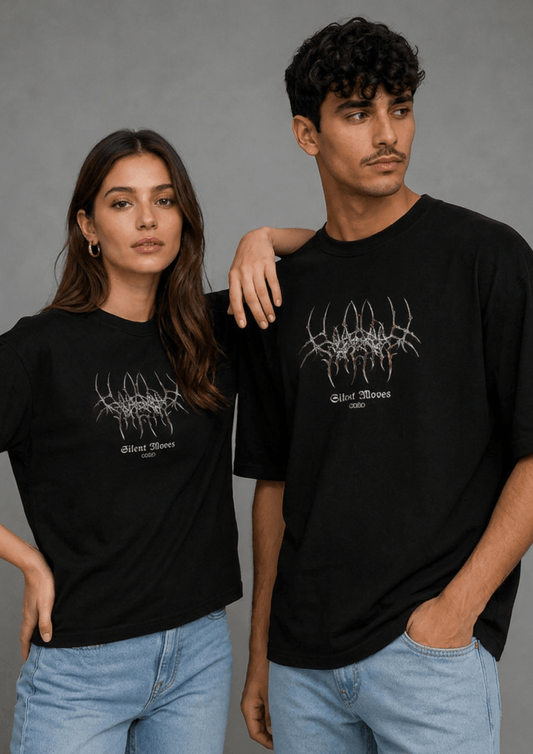 Unisex Printed Oversized  T-Shirt – Gothic