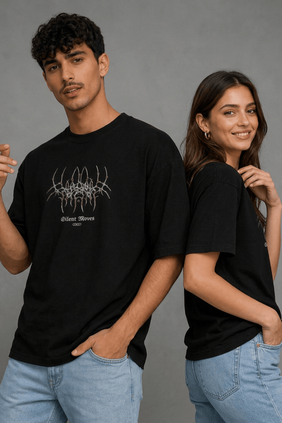 Unisex Printed Oversized  T-Shirt – Gothic