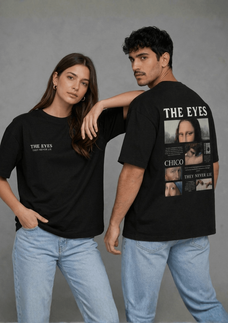 Unisex Oversized Graphic T-Shirt – The Eyes Edition