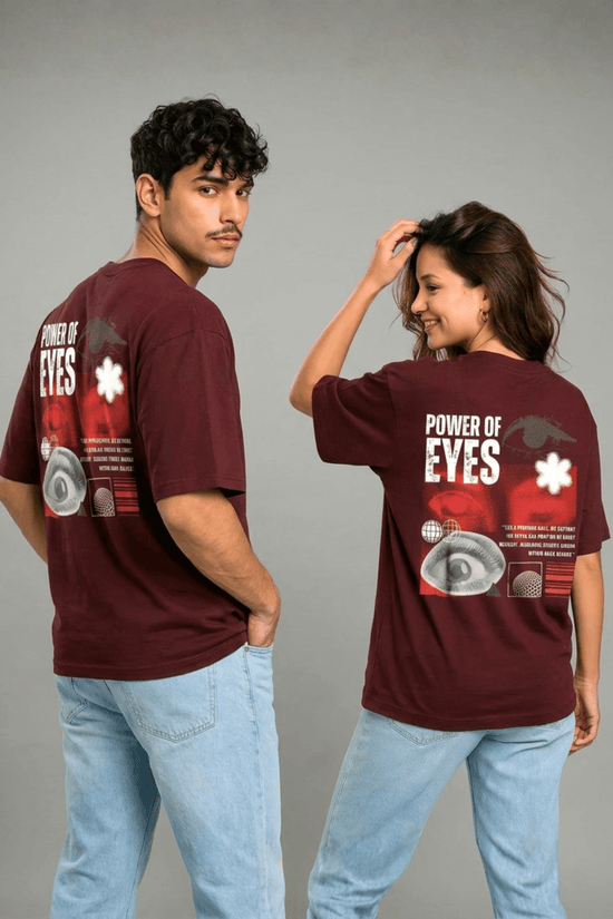 Unisex Oversized Graphic T-Shirt – Power Of Eyes Edition