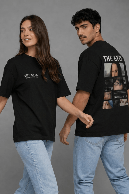Unisex Oversized Graphic T-Shirt – The Eyes Edition
