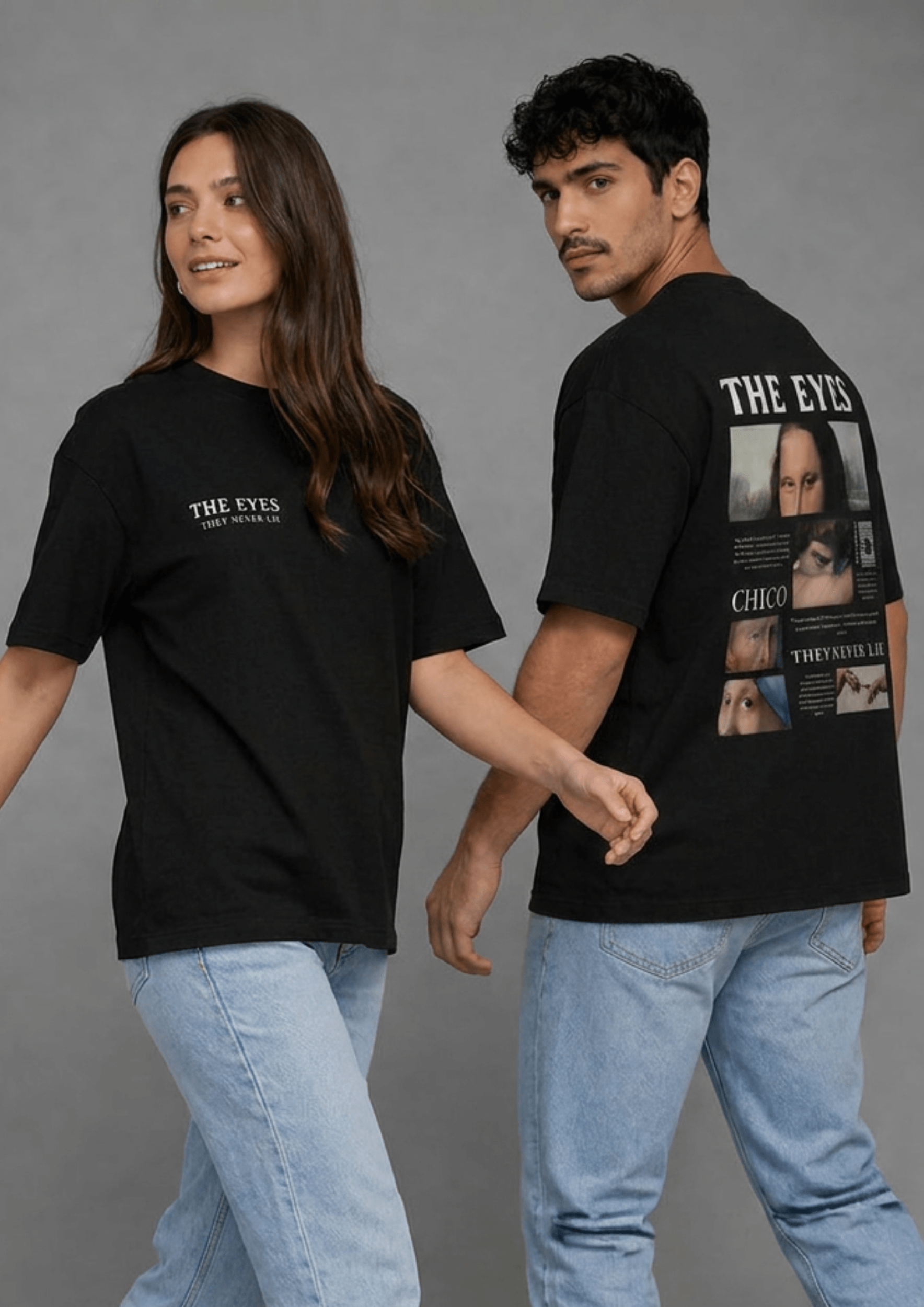 Unisex Oversized Graphic T-Shirt – The Eyes Edition