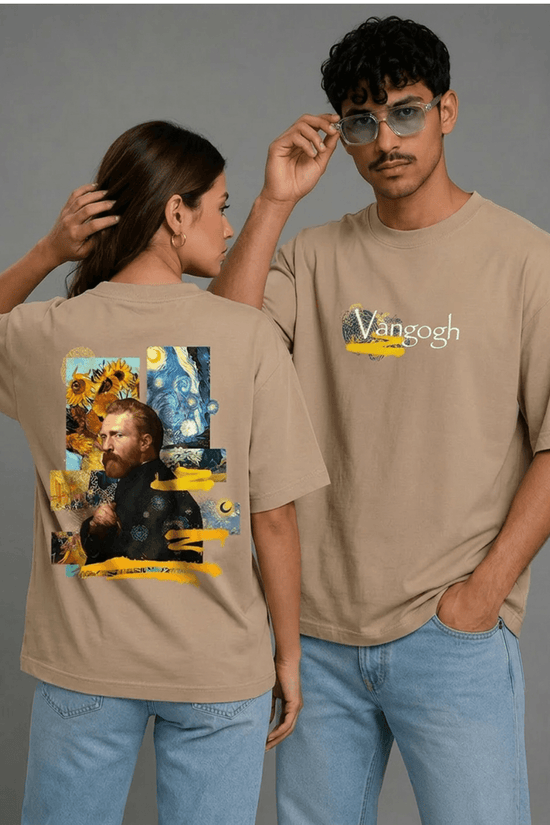 Unisex Printed Oversized  T-Shirt – Vangogh