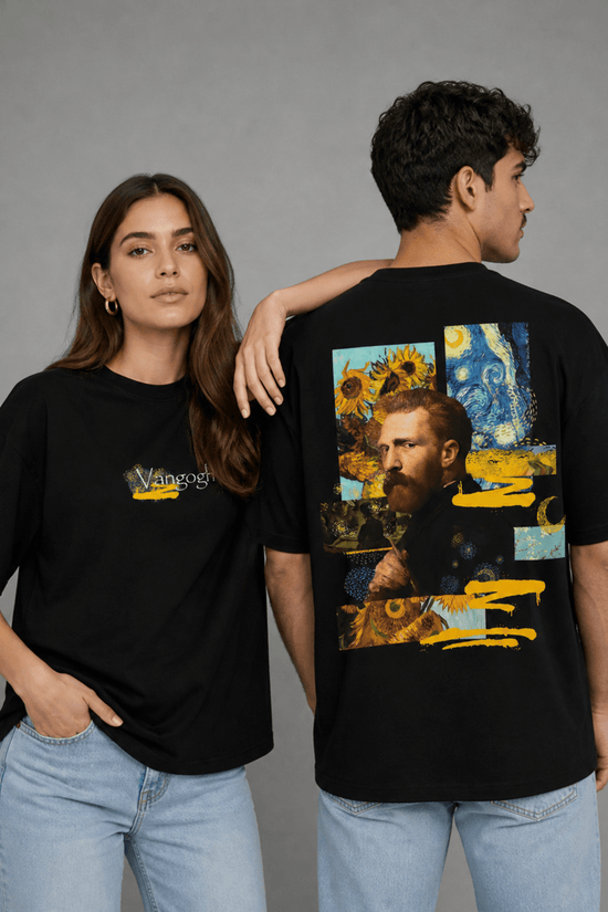Unisex Printed Oversized  T-Shirt – Vangogh