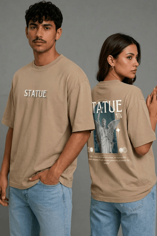 Unisex Printed Oversized  T-Shirt – STATUE