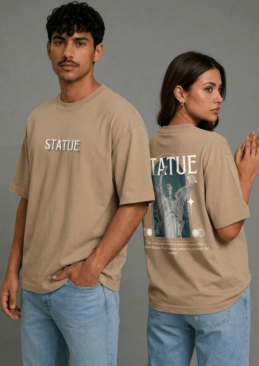 Unisex Printed Oversized  T-Shirt – STATUE