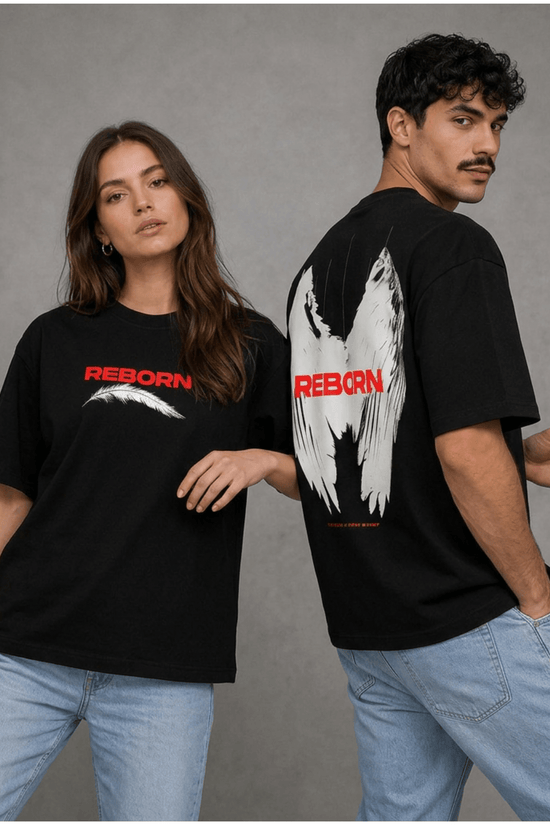 Unisex Printed Oversized  T-Shirt – REBORN