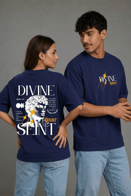 Unisex Printed Oversized  T-Shirt – DIVINE SEINT