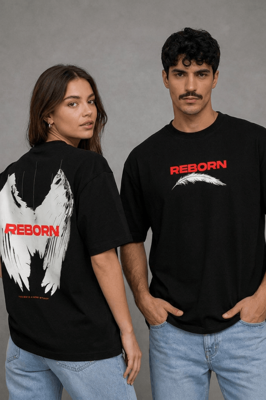 Unisex Printed Oversized  T-Shirt – REBORN