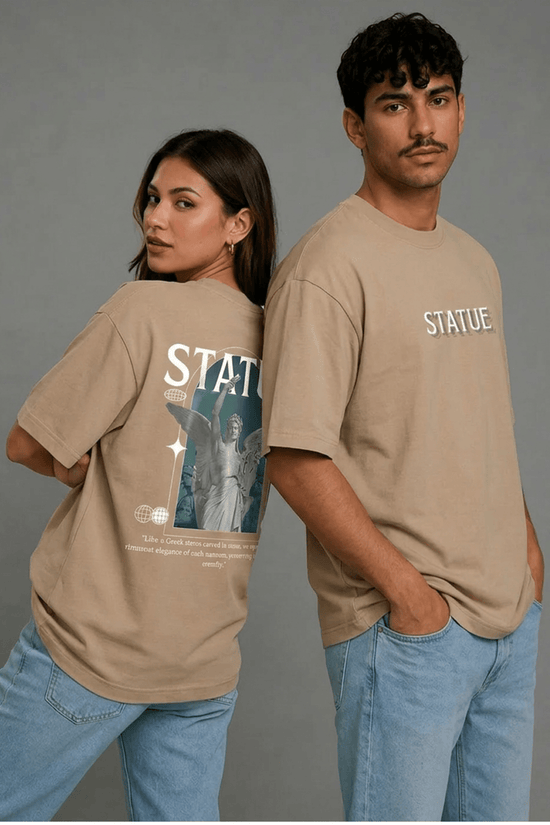 Unisex Printed Oversized  T-Shirt – STATUE