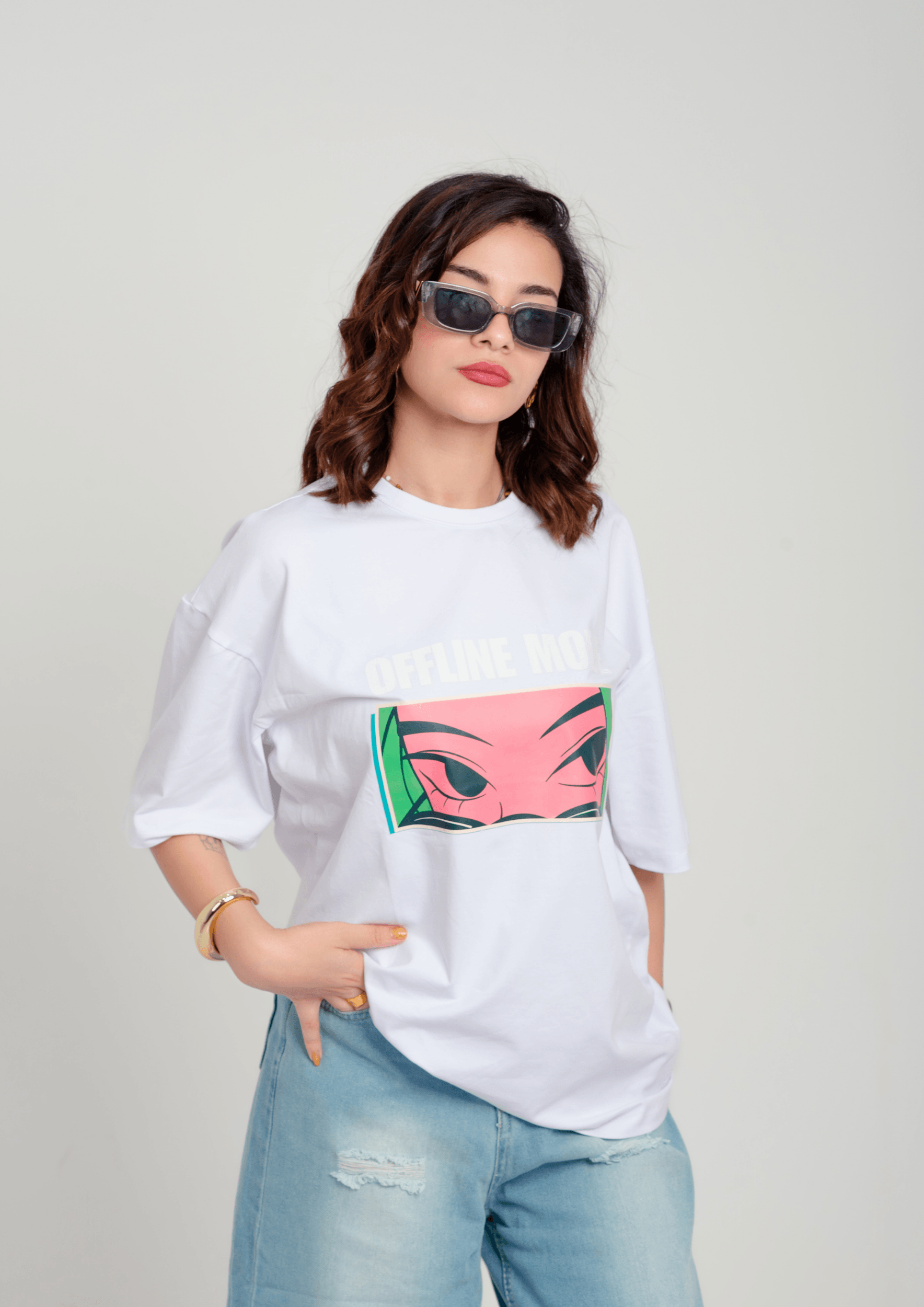 Offline Mode Oversized Tee – Women