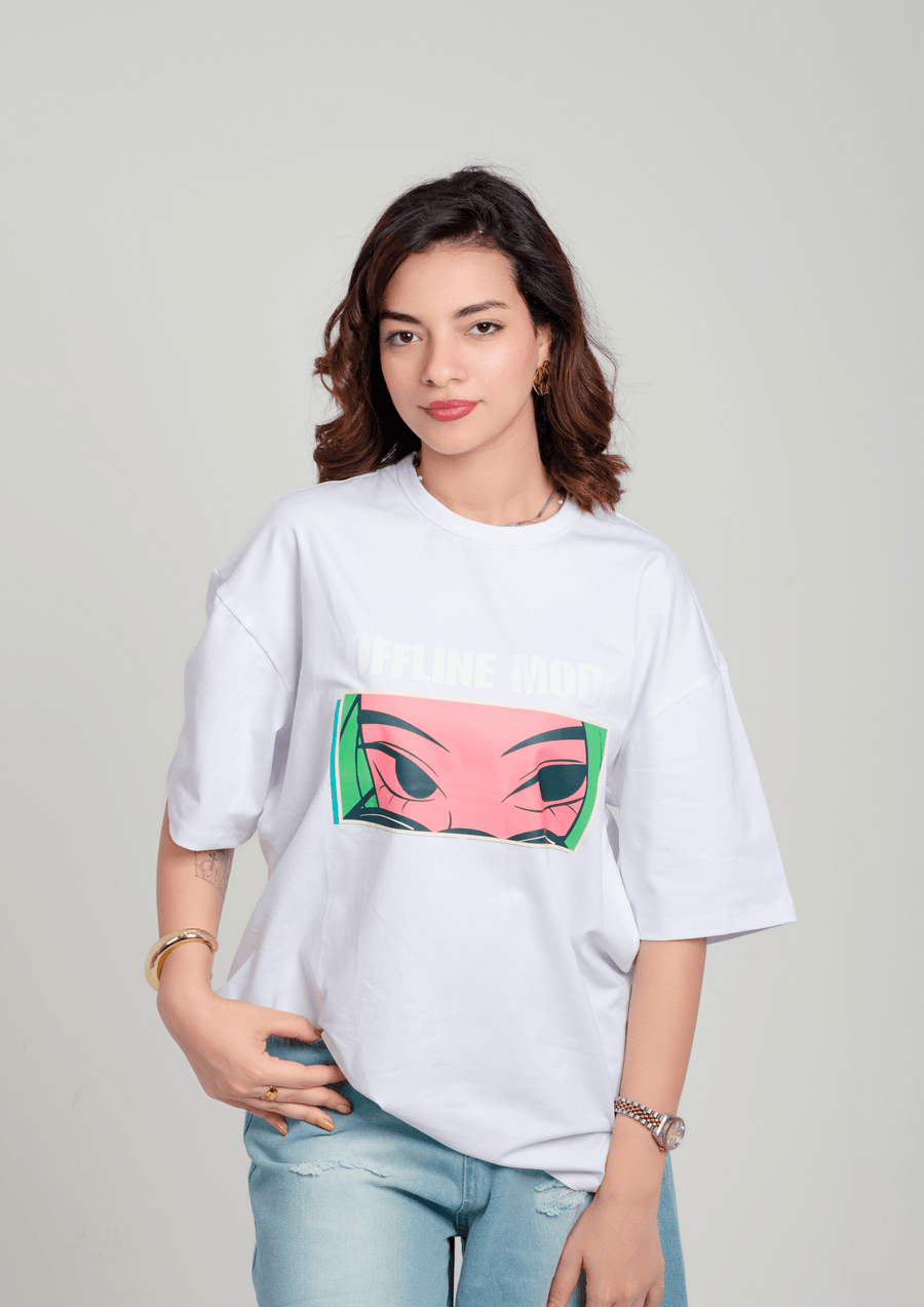 Offline Mode Oversized Tee – Women