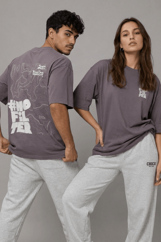 Unisex Oversized Graphic T-Shirt – No Filter Edition