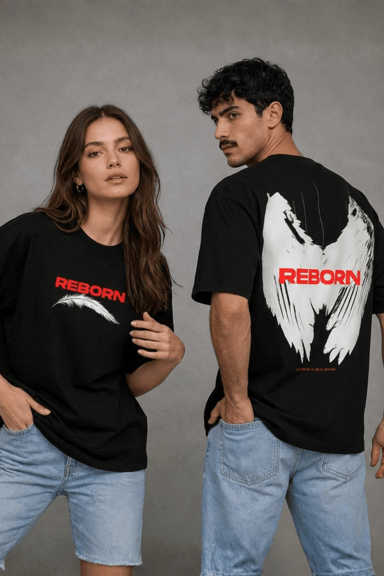 Unisex Printed Oversized  T-Shirt – REBORN