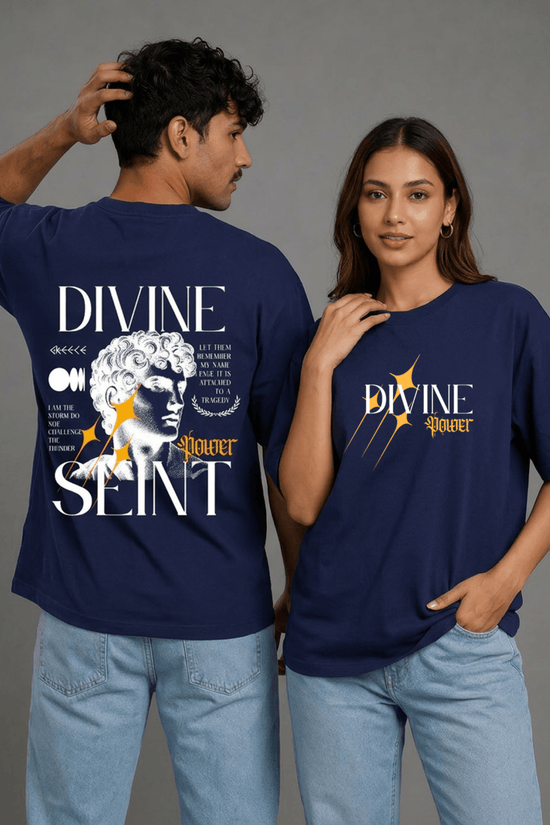 Unisex Printed Oversized  T-Shirt – DIVINE SEINT