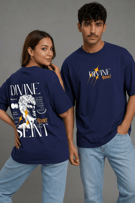 Unisex Printed Oversized  T-Shirt – DIVINE SEINT