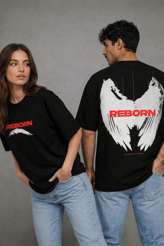 Unisex Printed Oversized  T-Shirt – REBORN