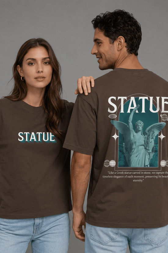 Unisex Printed Oversized  T-Shirt – STATUE