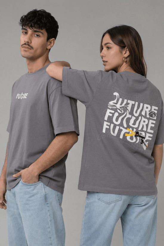 Unisex Oversized Graphic T-Shirt – Future Vision Edition