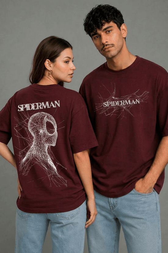 Unisex Printed Oversized  T-Shirt – SPIDER MAN
