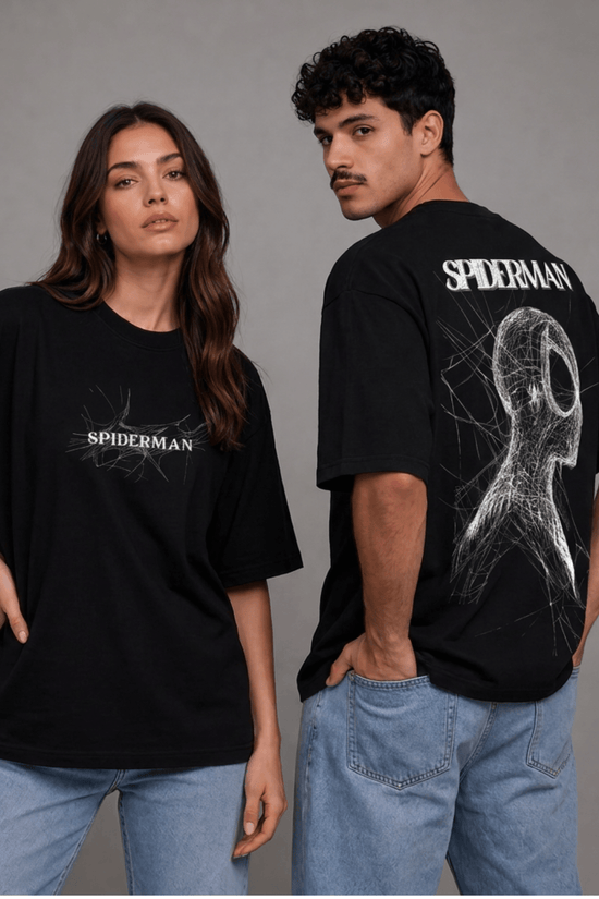 Unisex Printed Oversized  T-Shirt – SPIDER MAN
