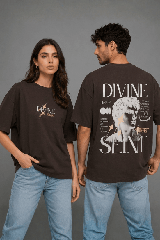 Unisex Printed Oversized  T-Shirt – DIVINE SEINT