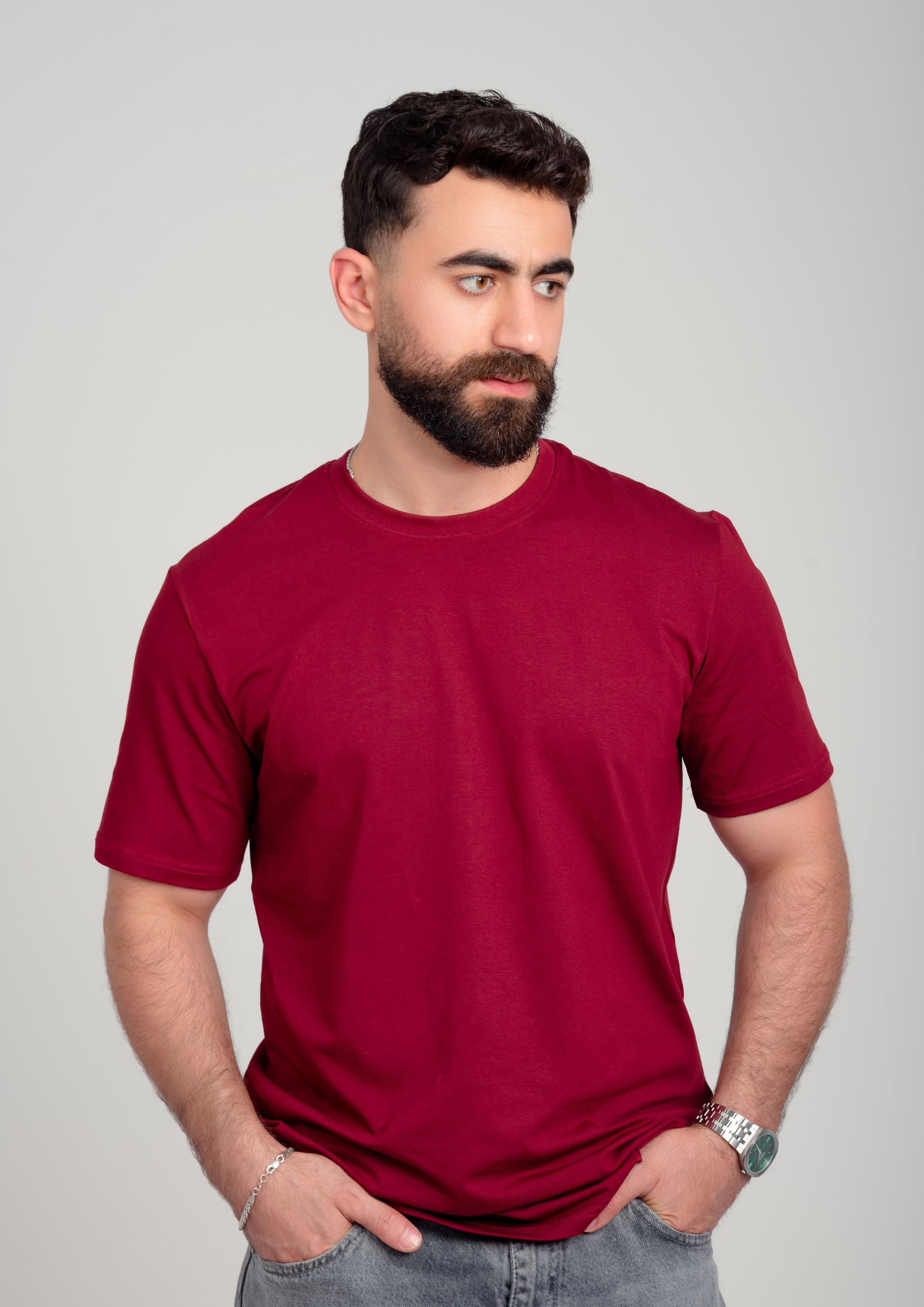 Men’s Regular Tee – Burgundy