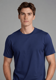 Men’s Essential Cotton Regural Fit T-Shirt – Navy