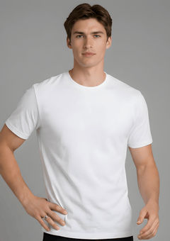 Men’s Essential Cotton Regural Fit T-Shirt – White