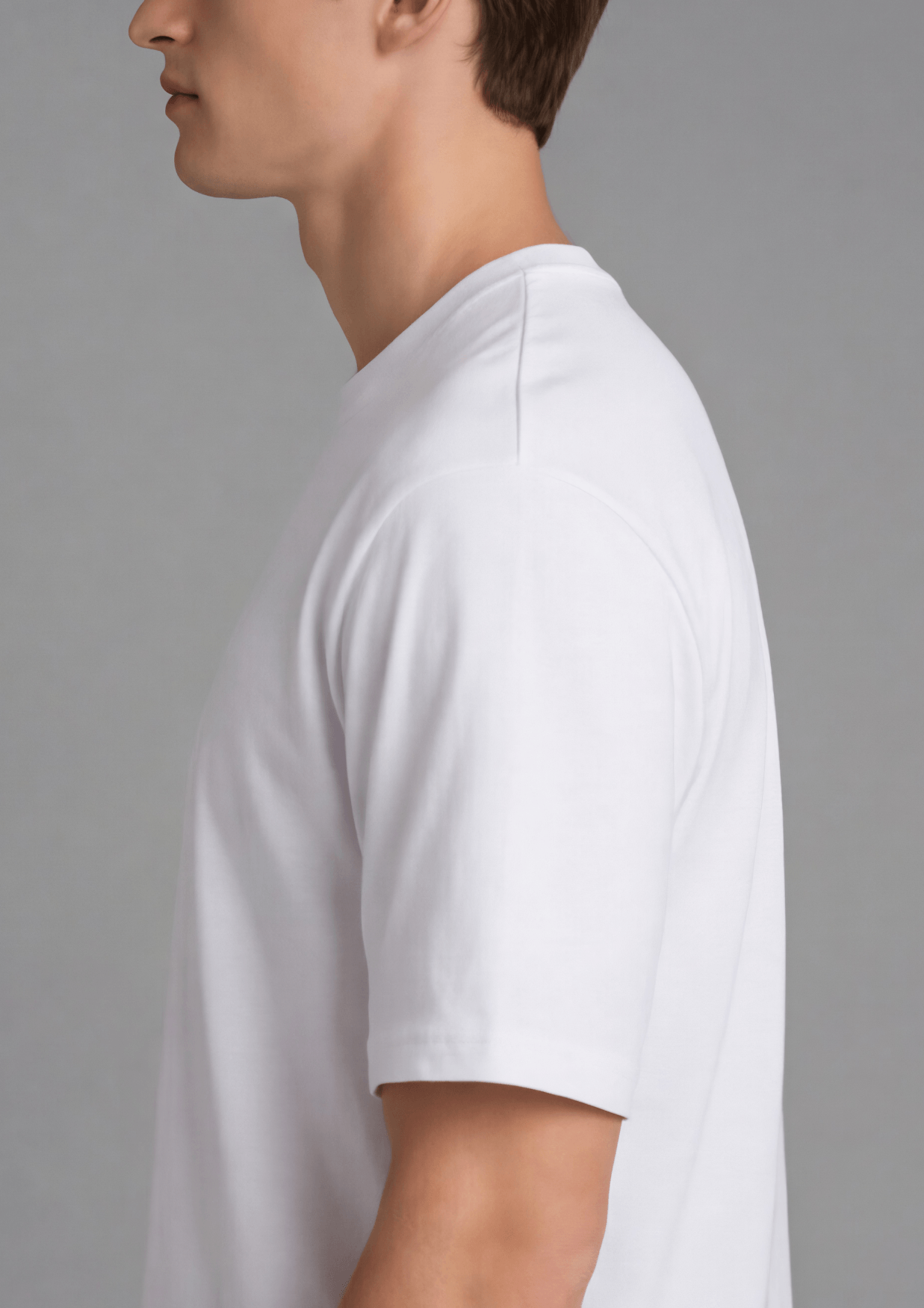 Men’s Essential Cotton Regural Fit T-Shirt – White