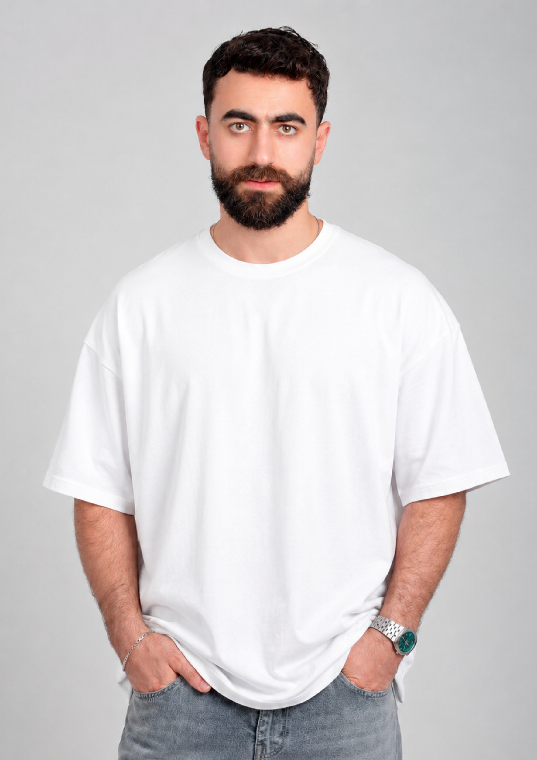 Men’s Oversized Tee – White
