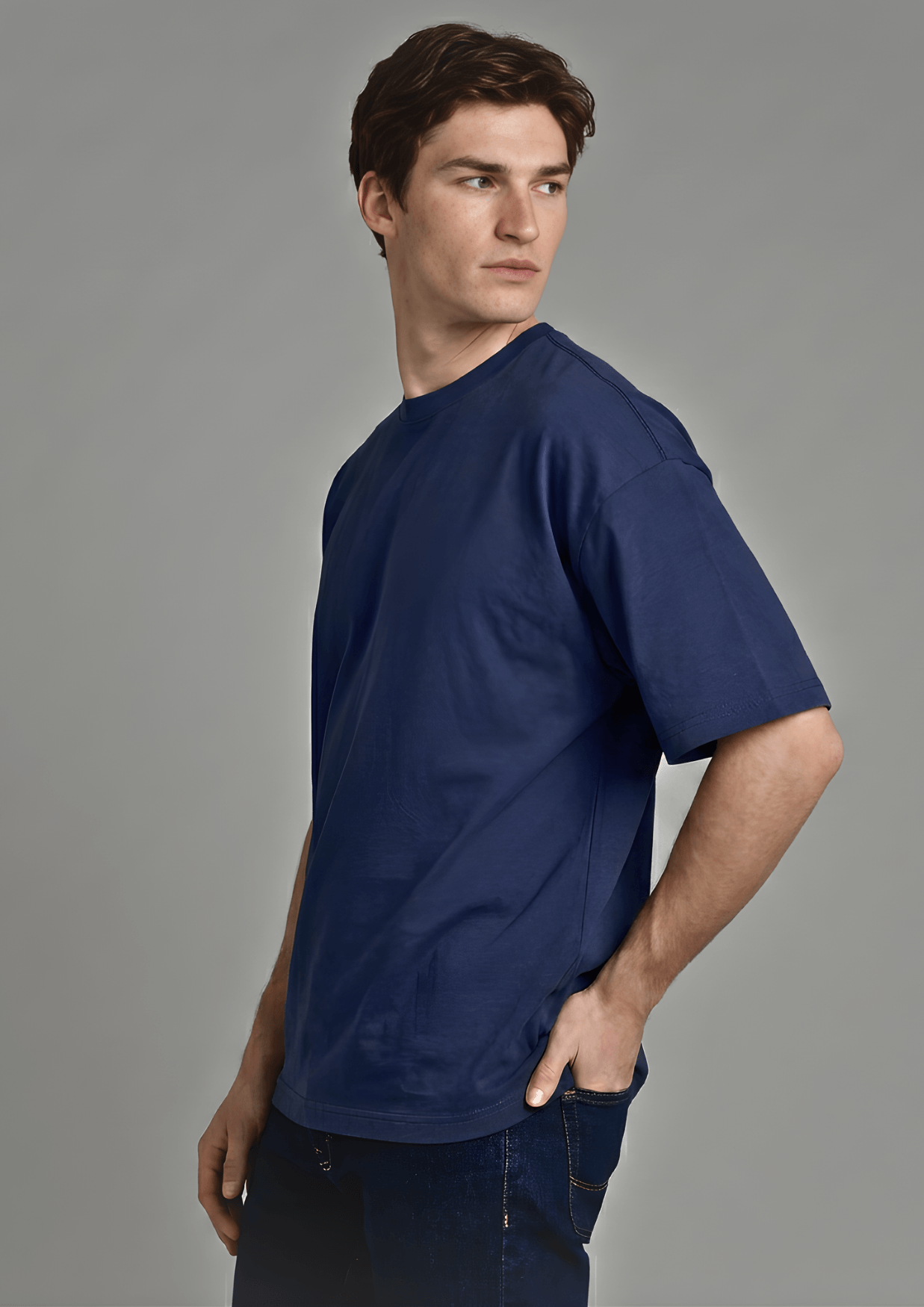 Men’s Oversized Essential T-Shirt – Navy