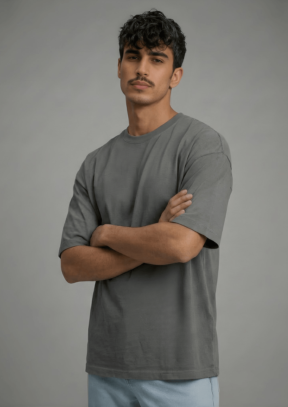 Men’s Oversized Essential T-Shirt – Dark Grey