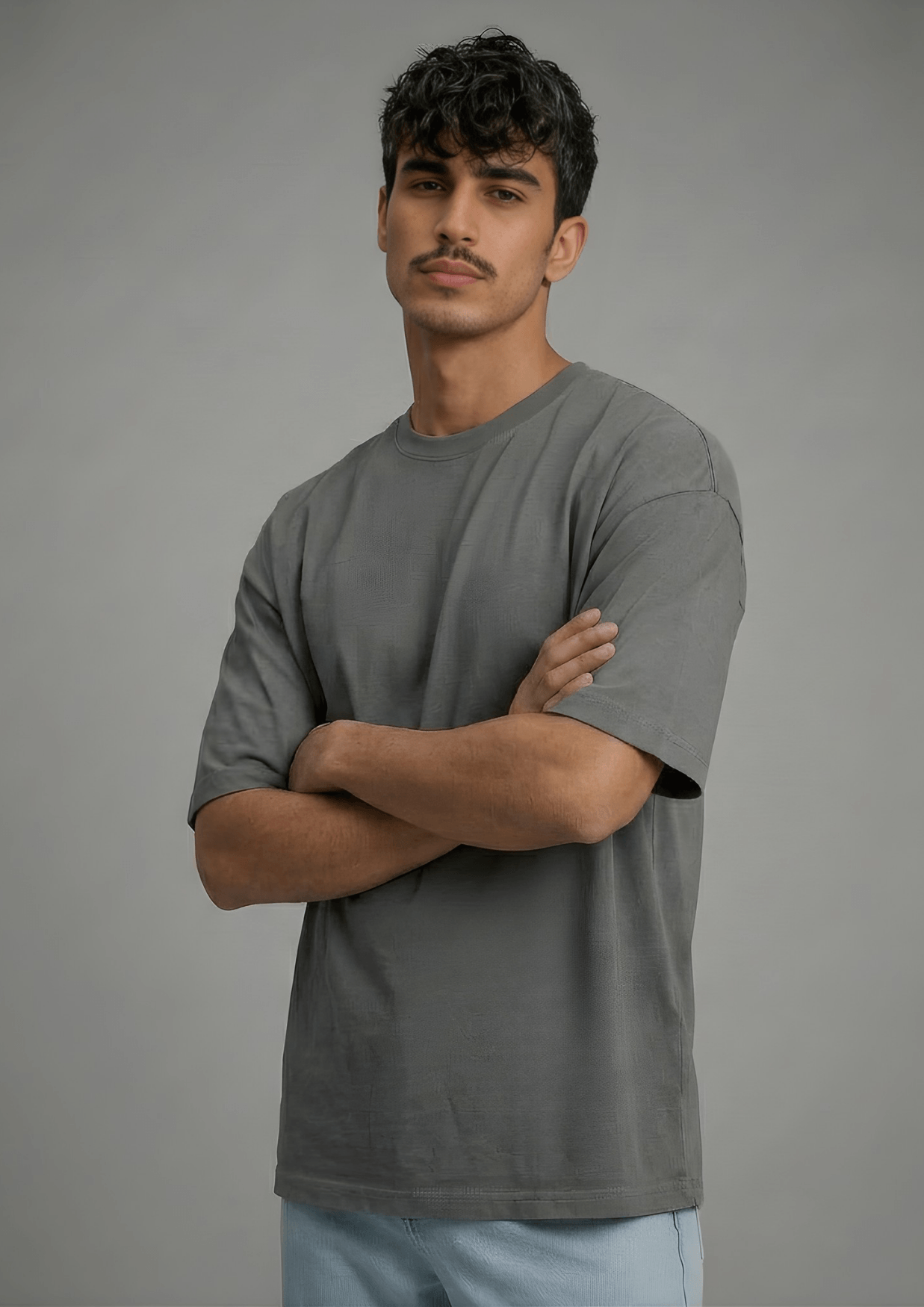 Men’s Oversized Essential T-Shirt – Dark Grey