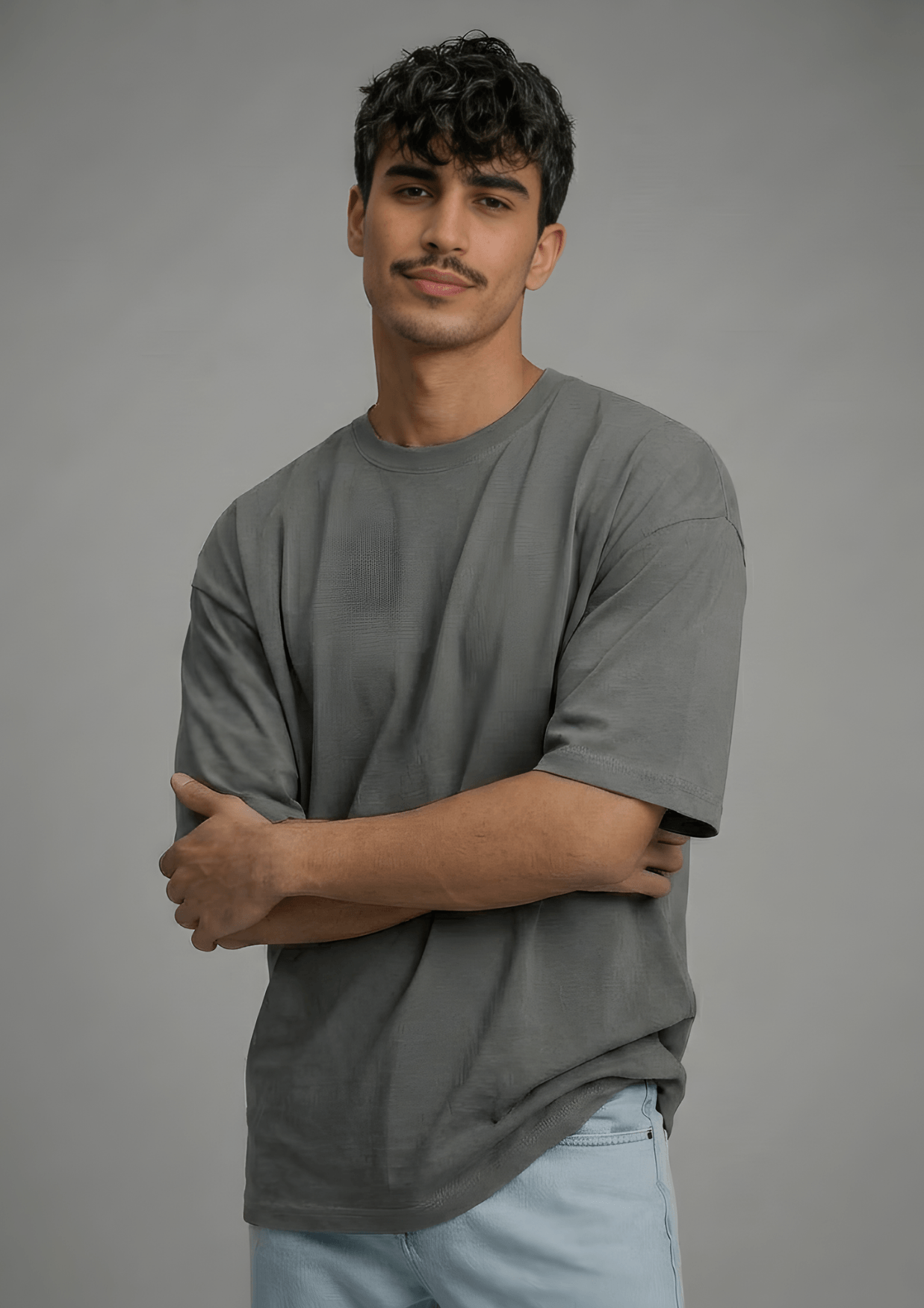 Men’s Oversized Essential T-Shirt – Dark Grey