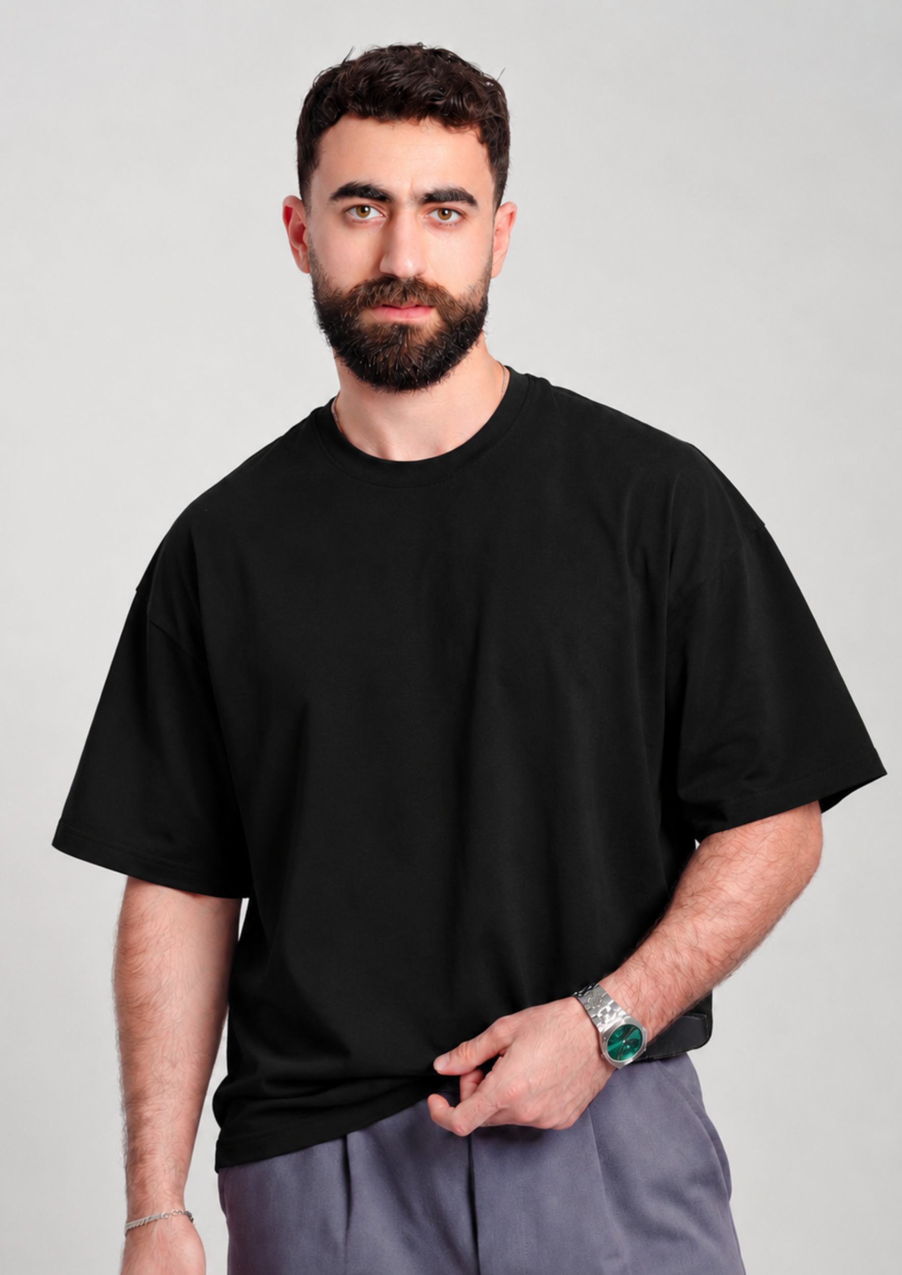 Men’s Oversized Tee – Black