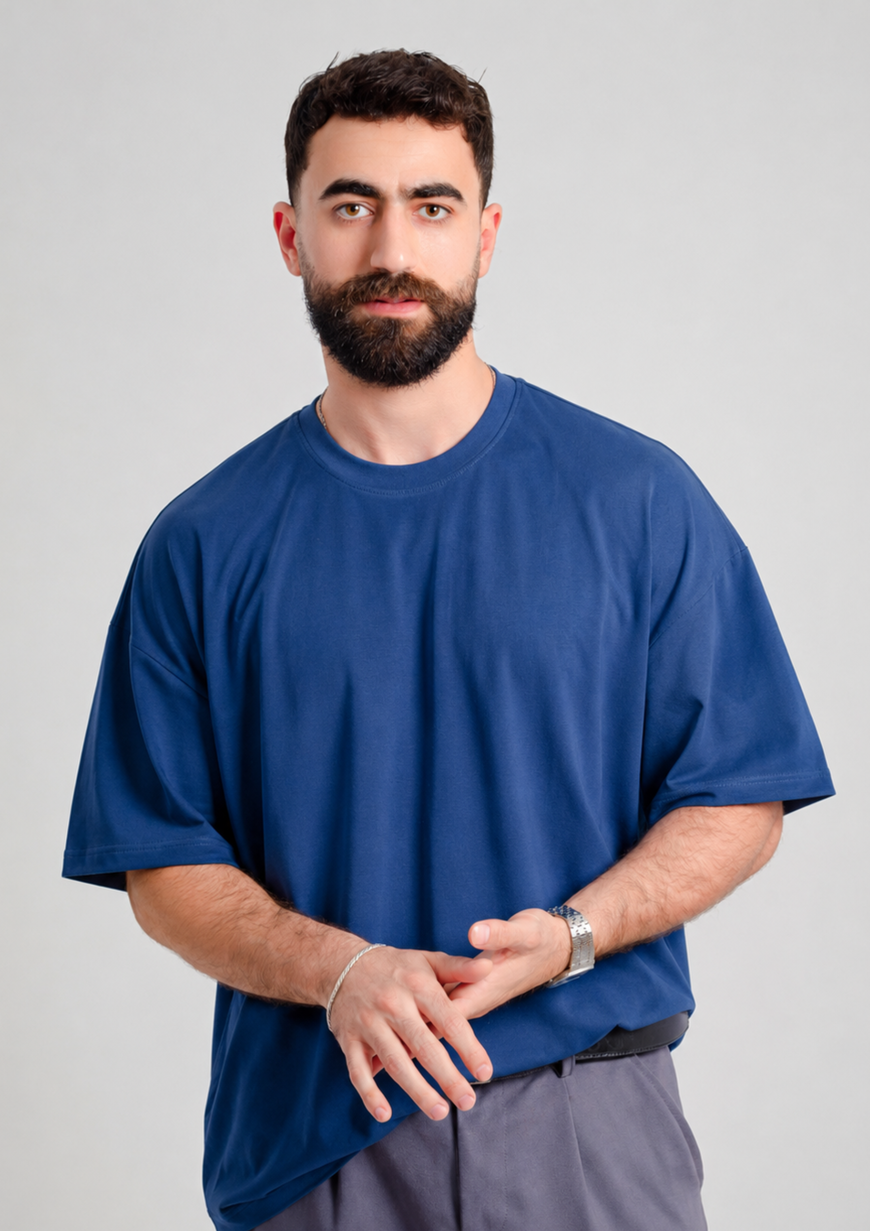 Men’s Oversized Tee – Navy