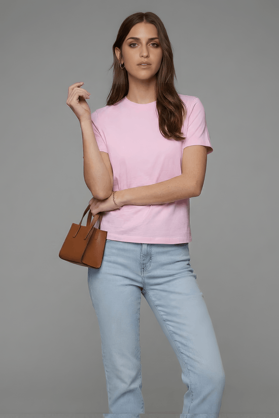 Women’s Essential Cotton Regural Fit T-Shirt – Soft Pink