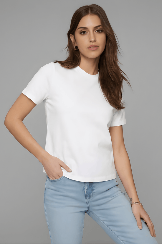 Women’s Essential Cotton Regural Fit  T-Shirt – White