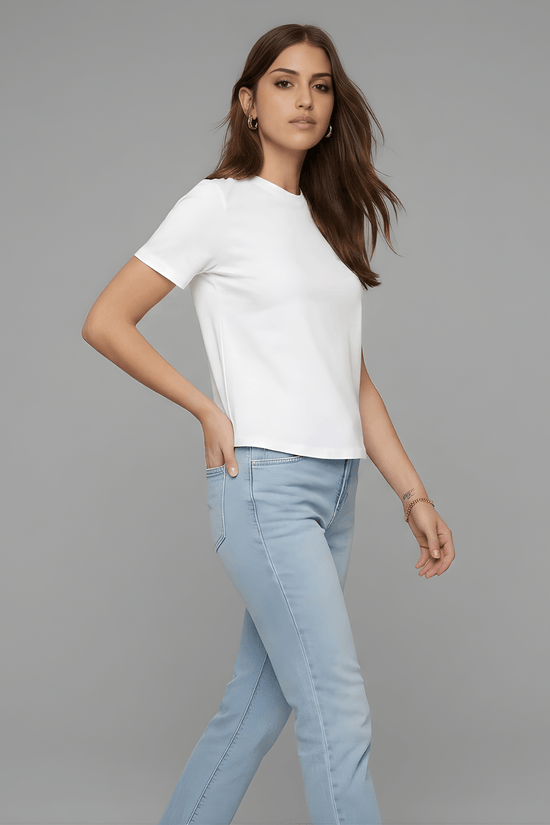 Women’s Essential Cotton Regural Fit  T-Shirt – White