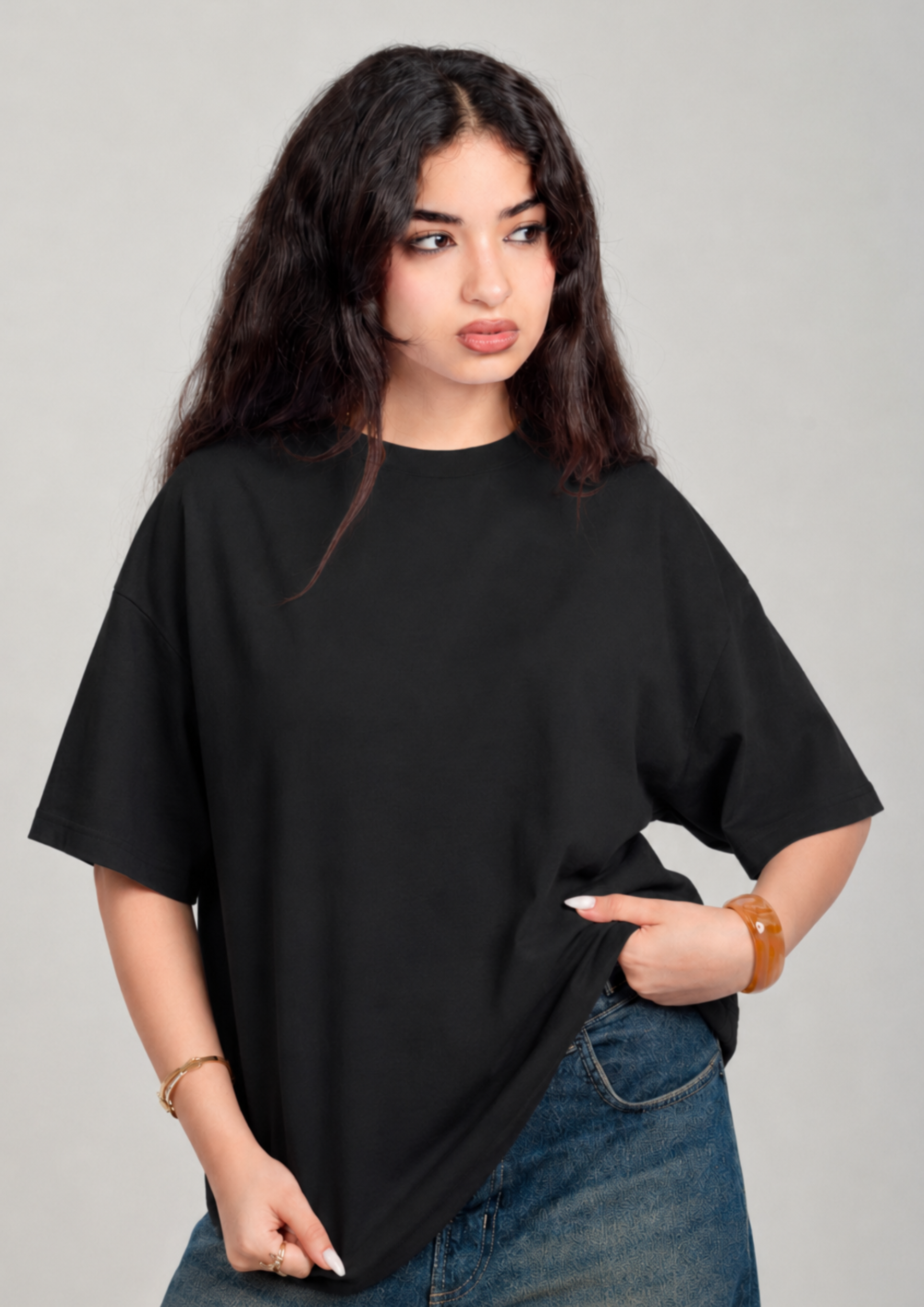 Women’s Oversized Tee – Black